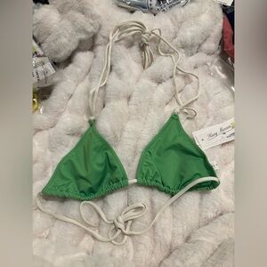 Heavy Manners triangle double string knot bikini top